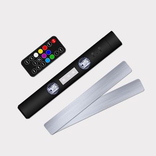 (LED TRANG TRÍ Ô TÔ) Đèn led 2 mắt tròn cắm sạc USB không dây - nháy theo nhạc có điều khiển - Mộc Lan_Phụ Kiện Xế Yêu