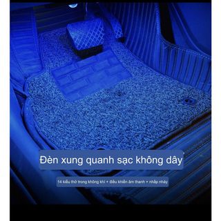 (LED TRANG TRÍ Ô TÔ) Đèn led 2 mắt tròn cắm sạc USB không dây - nháy theo nhạc có điều khiển - Mộc Lan_Phụ Kiện Xế Yêu