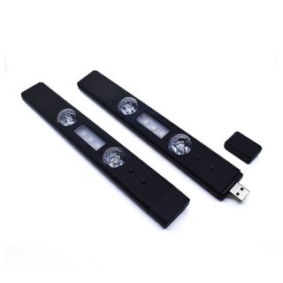 (LED TRANG TRÍ Ô TÔ) Đèn led 2 mắt tròn cắm sạc USB không dây - nháy theo nhạc có điều khiển - Mộc Lan_Phụ Kiện Xế Yêu