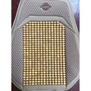 (giá sỉ) 2 Bộ áo ghế hạt gỗ libaiwang cao cấp - lót ghế da mới có hạt gỗ massage - hàng mới đông xuân 2022