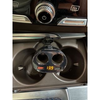 Tẩu sạc ô tô Hyundai HY16 HY-16 QC3.0 Có đèn led báo hiệu điện áp - Bảo hành 12 tháng - Mộc Lan Phụ Kiện Xế Yêu