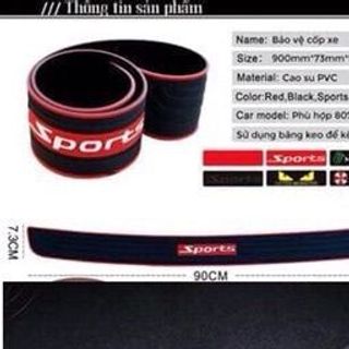 Miếng Nẹp Cốp Sau Xe Ô Tô - Miếng Dán Cao Su Loại 1 - Cao Su Dán Cốp Chống Xước Xe
