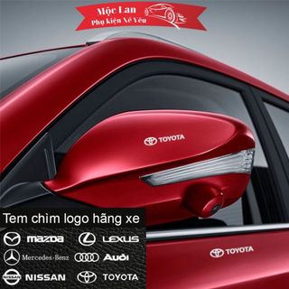 (Size to 5cmx1.5cm) Tem nhôm Decal logo 9D có hãng xe dán trang trí nội thất ô tô , tay nắm cửa gương và nhiều vị trí giá sỉ