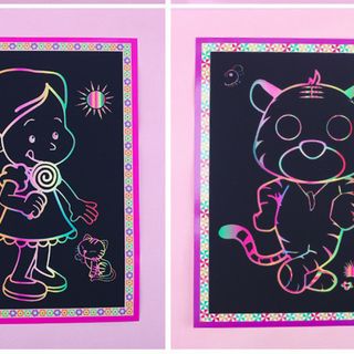 Tranh ma thuật.tranh cạo