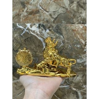 Tượng Trâu vàng phong thủy để xe ô tô - Biểu tượng của may mắn, tài lộc tặng kèm nước hoa ô tô