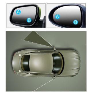 1 gương cầu lồi 3R-035 có viền xoá điểm mù có viền bao - gương cầu 360 độ gắn ô tô xe máy