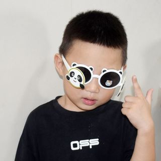 Kính mát bé chống tia uv tròng có thể đóng mở hình gấu trúc siêu đáng yêu phù hợp từ 3-8 tuổi mã 10076