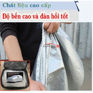 ( size 3M ) Bạt Phủ Ô Tô Hyundai Accent CAO CẤP 3 LỚP Tráng Bạc Cách Nhiệt, Chống Nước, Chống Trộm Gương