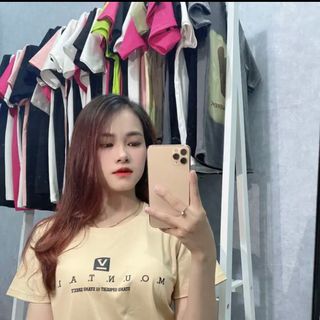 Áo thun nữ mẫu mới in chữ đơn giản thun cotton co giãn thoáng mát trẻ trung bán chạy nhiều màu quần áo thời trang giá kho sỉ