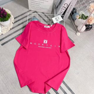 Áo thun nữ mẫu mới in chữ đơn giản thun cotton co giãn thoáng mát trẻ trung bán chạy nhiều màu quần áo thời trang giá kho sỉ