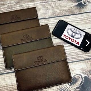 1 Ví da đựng giấy tờ xe ô tô, ví đăng kiểm trơn không logo
