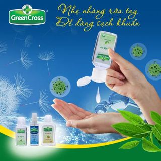 GEL RỬA TAY GREEN CROSS HƯƠNG TRÀ XANH 60ML
