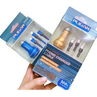 (Tổng hợp) Các loại tẩu sạc USB kèm dây PUGAN cao cấp - dùng chung máy tính và ô tô
