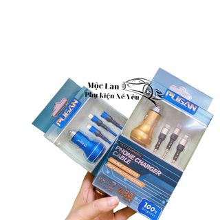 (Tổng hợp) Các loại tẩu sạc USB kèm dây PUGAN cao cấp - dùng chung máy tính và ô tô