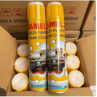 Combo 3 Chai Xịt Bọt Đa Năng Vệ Sinh Ghế Da Nội Thất Ô Tô Foam Cleaner Màu Vàng camel-set 3 chai