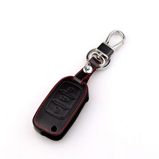 (KIA) Bao da chìa khóa xe Kia Morning, K3, Rio bản chìa gập- kèm móc khóa
