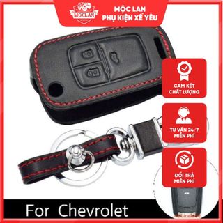 Chevrolet - Bao Da Chìa Khóa Đen Chỉ Viền Đỏ Dòng xe Cruze/ Lacetti giá sỉ