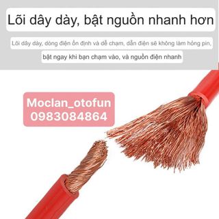 (giá xưởng ) Dây câu sạc bình ắc quy dài 4 mét (2000AMP) dành cho xe hơi, ôtô 3.0 tiện lợi khi hết bình dọc đường