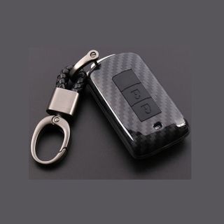(carbon) Mitsubishi Xpander,Outlander_Bao da chìa khóa carbon theo xe Mitsubishi Xpander 2018-2020