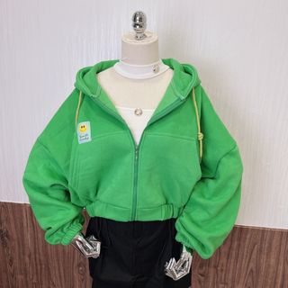 Khoác nỉ lửng dơi tay bo thêu logo