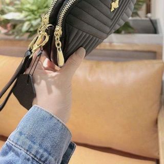 Túi xách nữ đeo chéo 2 khoá da gạo