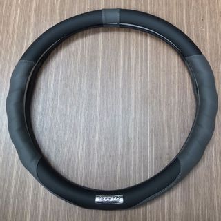 Bọc vô lăng spaco tem kim loại size 38cm - Bao tay lái bảo vệ ô tô