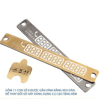 Thẻ ghi số điện thoại phát sáng - Bảng ghi số điện thoại khi đỗ xe ô tô