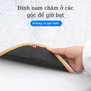 Bạt Chống Nóng Kính Lái 4 Lớp Tráng Bạc Cao Cấp,Tấm Che Nắng Kính Lái Có Tới 9 Nam Châm Hút từ Chống Rơi(có ảnh Thật)