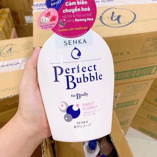 Sữa Tắm Dưỡng Ẩm Senka Hương Hoa Dịu Ngọt 500ml Perfect Bubble For Body Sweet Floral giá sỉ