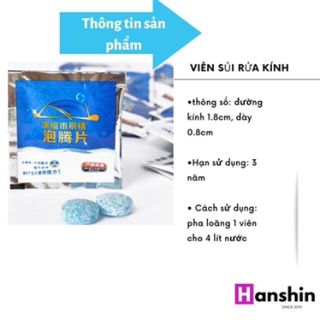 Combo 10 viên sủi rửa kính xe ô tô