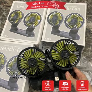 [ Hàng mới về ] quạt đôi mini 12v cắm tẩu usb trên ô tô - quạt siêu mát cực thơm - văn phòng máy tính cắm được tiện ích