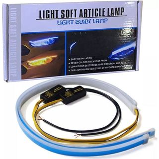 [bộ 2 chiếc] Dây đèn led mí xi nhan ô tô chạy đuổi chống nước, siêu sang DC 12V-24V dài 60cm - Mộc Lan Car