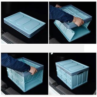Thùng Đựng Đồ Cốp Sau Ô Tô - Hộp Đựng Đồ Có Thể Gấp Gọn Dung Tích 56 Lít