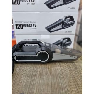 (4 in 1) Máy hút bụi kèm bơm lốp thế hệ mới, siêu khỏe, tích hợp đèn bin và đo áp suất lốp hàng cầm chắc tay DC12v