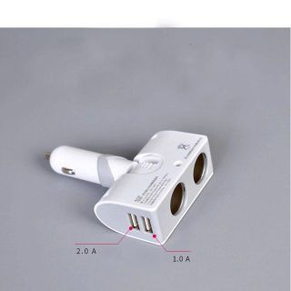 Tẩu Sạc Nhanh Aulike 5003 4 cổng gồm 2 chân cắm tẩu Và 2 Cổng USB Hàng Xịn Bảo Hành 12 Tháng