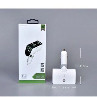 Tẩu Sạc Nhanh Aulike 5003 4 cổng gồm 2 chân cắm tẩu Và 2 Cổng USB Hàng Xịn Bảo Hành 12 Tháng