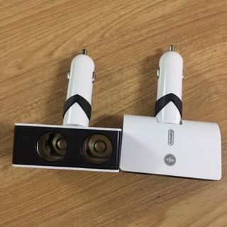 Tẩu Sạc Nhanh Aulike 5003 4 cổng gồm 2 chân cắm tẩu Và 2 Cổng USB Hàng Xịn Bảo Hành 12 Tháng