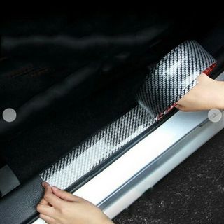cuộn 5 mét Cao Su Vân Carbon Dán Trang Trí Chống Xước Cho Xe Ô Tô khổ 5cm-7cm