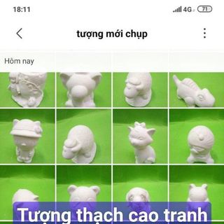 Tượng thạch cao tô màu giá sỉ nhiều mẫu