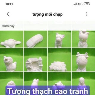 Tượng thạch cao tô màu giá sỉ nhiều mẫu
