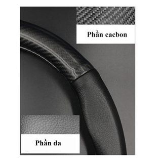 [HÀNG ĐẸP] Bọc vô lăng CARBON phối da đủ các hãng xe -bao tay lái ô tô phù hợp mọi dòng xe