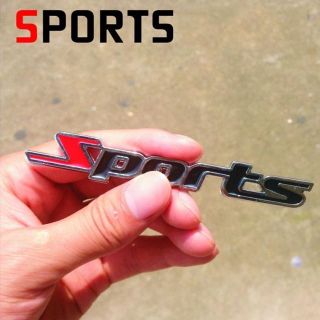 Tem dán chữ sport kim loại gắn trang trí ô tô xe máy - Chữ Sport thể thao kim loại không rỉ