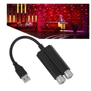 Cặp Đèn Led laser bầu trời Sao Trang Trí Nội Thất Ô Tô, Phòng Khách, Phòng Ngủ Cổng hiệu ứng ánh sáng chân cắm USB