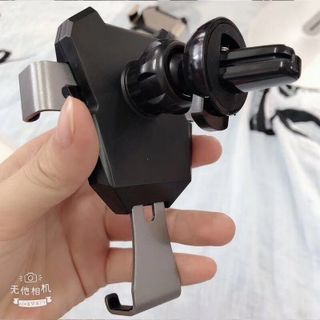 Kẹp điện thoại kim loại 2in1 - kẹp cửa gió giữ siêu chắc điện thoại trên ô tô