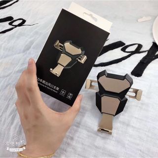 Kẹp điện thoại kim loại 2in1 - kẹp cửa gió giữ siêu chắc điện thoại trên ô tô