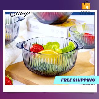 Bộ nồi thủy tinh, bộ chén bát thủy tinh Chunming decor bàn ăn / Có sỉ
