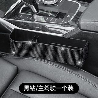 Khay đựng đồ đính đá ô tô - khay cài khe ghế đa năng hai bên ghế lái và ghế phụ - Mộc Lan phụ kiện xế yêu