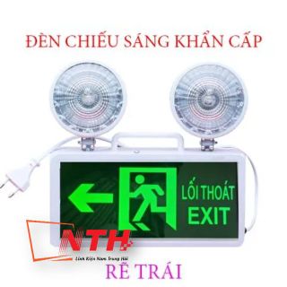 ĐÈN SỰ CỐ( RẼ TRÁI )KẾT HỢP EXIT LED - KHẨN CẤP EMERGENCY - THOÁT HIỂM giá sỉ