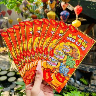 Combo bao lì xì tết năm 2024 giáp thìn thiết kế độc lạ mẫu mã đa dạng cực đẹp hot hit hàng sỉ sll Thanh Thảo