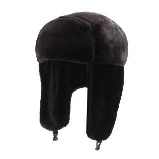 Mũ Bomber Phủ Lông Dày Dặn Giữ Ấm Tai Chống Gió Mùa Đông Phong Cách Nga / nhiều màu sắc phù hợp cho cả nam và nữ.